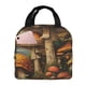 thumbnail image 1 of Easygdp Vintage Cloud Mushroom Bolsa Térmica Premium - Tela Oxford Impermeable, Gran Capacidad, Bolsillo Frontal, Unisex para Trabajo, Escuela, Actividades al Aire Libre y Picnics, 1 of 8