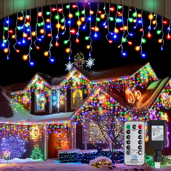 Mando a distancia YiYlunNeo 640 LED, 20 m, multicolor, con luces navideñas