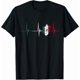 thumbnail image 1 of Camiseta 100% algodón con corazón de México, bandera de México, latido del corazón, electrocardiograma, pulso, orgullo mexicano, 1 of 6