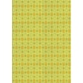 thumbnail image 1 of Ahgly Company Machine Washable Indoor Rectangle Transitional Neon Yellow Area Rugs, 2' x 4', 1 of 7