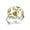Multi 1, variant on Cartoon Avocado Pattern Stainless Steel Rings for Women, Open Adjustable Ring Promise Ring Jewelry Gifts