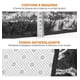 thumbnail image 3 of Tapete Decorativo Afelpado Antideslizante De 2x1.5 Para Decoracion De Interiores Cómodo Suave Sala Gris Con Grecas Genérica Tapete de peluche Grecas, 3 of 7