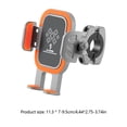 thumbnail image 3 of Soporte para teléfono para bicicleta Soporte para teléfono a prueba de golpes para motocicleta (manillar plateado) Wdftyju Accesorios para bicicletas, 3 of 3