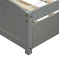 thumbnail image 6 of Holaki Wood Twin Size Bed with Trundle for Kids , Gray, 6 of 7