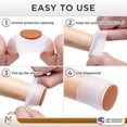 thumbnail image 7 of Chair Leg Floor Protectors, 32 Pcs Translucent White Furniture Cover Pads by Mata1, 7 of 7