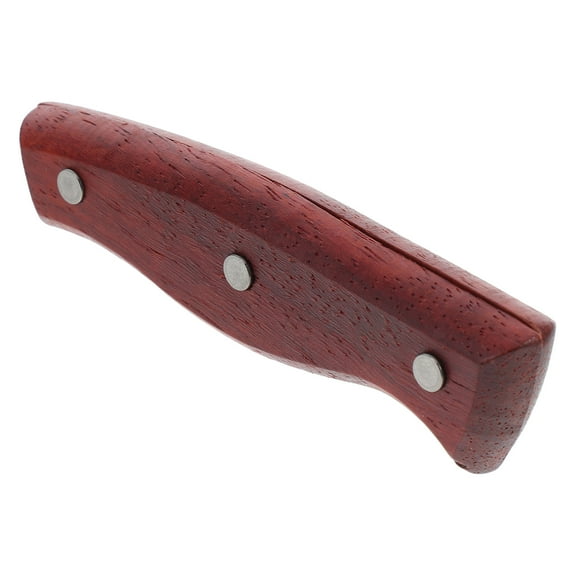 WHAMVOX Wooden Knife Handle Replacement for Repair Brown Ergonomic Design Fits Various Kitchen Knives 4.7 inches