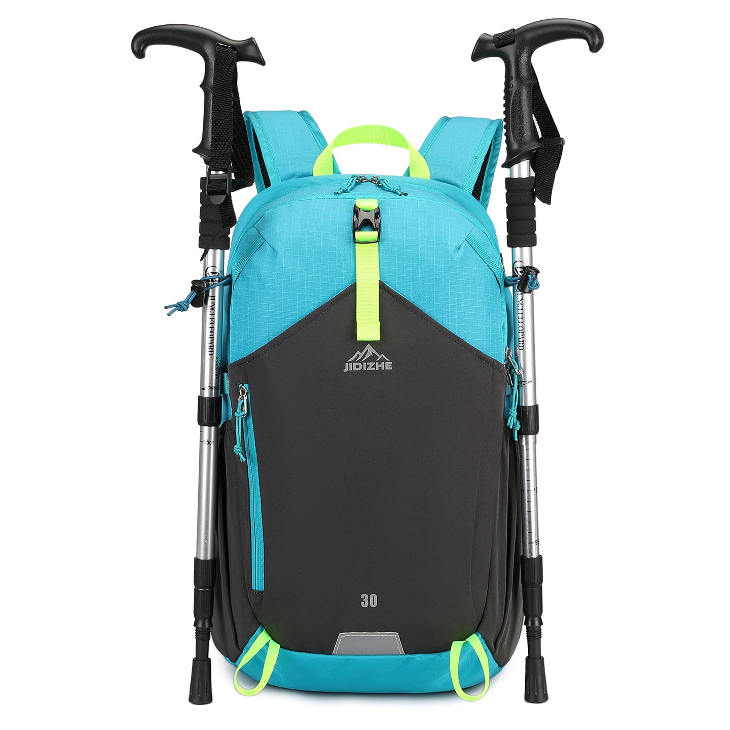 JIDIZHE 30L Polar Explorer Hiking Backpack, Lightweight Water-Resistant Outdoor Travel Backpack for Men & Women, Lake Blue