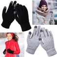 thumbnail image 1 of Tool Series Screen Gloves Winter Male And Female Couples Piled Thickened Wool Non Slip Riding Finger Cold Proof Knitted Warm Gloves, 1 of 9