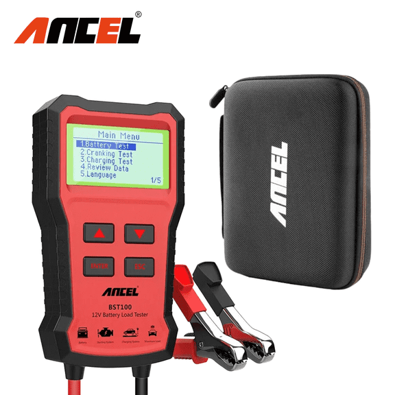 ANCEL BST100 Car Battery Tester 12V Digital Battery Analyzer 100-2000CCA Scanner with EVA Protective Bag