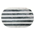 thumbnail image 2 of Sprinkle & Bloom Black & White Striped Marble Cutting Board, 2 of 2