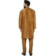 thumbnail image 3 of SKAVIJ Kurta Pajama Set for Men Indian Ethnic Wear Party Dress Brown XL, 3 of 6