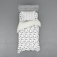 thumbnail image 2 of Ambesonne Modern Bedding Set 4 Pcs, Art Stars Grunge Style, Queen, White Black, 2 of 3