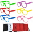 thumbnail image 1 of Gafas de sol OWL Classic Vintage con lentes transparentes y montura de color x6, 1 of 7