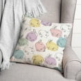 thumbnail image 3 of Creative Products Colorful Bunny Pattern 18 x 18 Indoor / Outdoor Pillow, 3 of 3