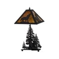 thumbnail image 2 of Meyda Tiffany Howling Wolf 21'' Table Lamp, 2 of 5