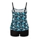 thumbnail image 5 of TaTaai Printed Modest Tankini Set for Women Front Tie Knot Back Adjustable Straps Removable Padded Bra High Waisted Tummy Control Swim Bottoms Nylon Spandex S-XXL Summer Beach Honeymoon Gift, 5 of 7