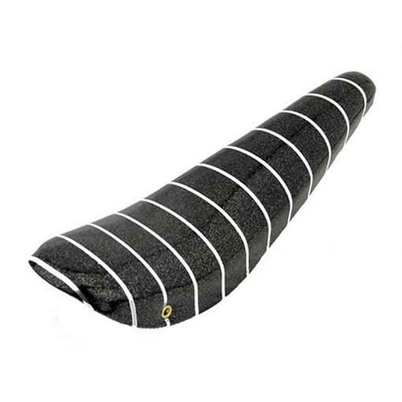 Alta 20" Vinyl Banana Seat/Saddle Sparkle with Silver Stripes, Multiple Colors. (Black)