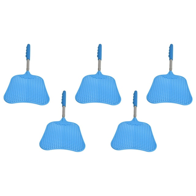 Matamoscas NikouMX 5 Piezas Azul Raqueta de Moscas retráctil Tecnología innovadora