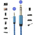 thumbnail image 4 of Filfeel Computer Audio Line, Audio Cable, 3.5mm Stereo Male To 6.35mm Stereo Male For Speaker Electric Guitar, 4 of 8
