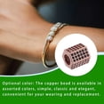 thumbnail image 4 of Jumpingount Cuentas de cobre Hexágono Accesorio Unisex Adultos Joyas Ornamentales para doméstico Artesanía Negro Hao Oro rosa Type1 NO1, 4 of 6