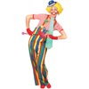 Striped Clown Overalls Adult Halloween Accessory