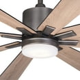 thumbnail image 2 of Vaxcel - Crawford 1-Light Ceiling Fan in Industrial Style 18 Inches Tall and 60, 2 of 8