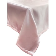 Your Chair Covers - 60 x 102 Inch Rectangular Satin Tablecloth Blush