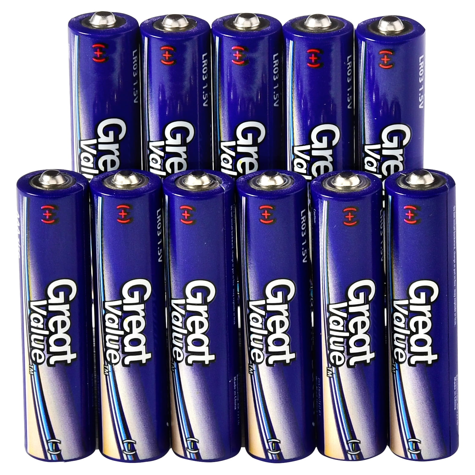 Great Value Alkaline AAA Batteries, 24 Count