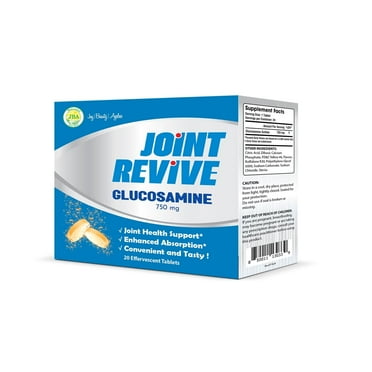 JBA Brands Joint Revive Effervescent Glucosamine, 20 Count, to support joint health