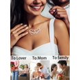 thumbnail image 5 of Custom Couple Simple Love Stainless Steel Name Necklace Mother's Day Father's Day Valentine's Day To Commemorate Graduation Bestie Friend Birthday High-End Name Pendant Gift, 5 of 5
