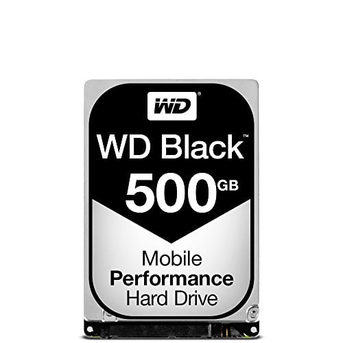 Disco duro móvil Western Digital 500GB WD Black Performance - Clase de 7200 rpm, SATA 6 GB/s, Cache de 32 MB, 2.5 - WD5000LPLX