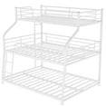 thumbnail image 5 of Metal Twin XL/Full XL/Queen Triple Bunk Beds Frame with Long and Short Ladder & Full-Length Guardrail, Space-Saving, No Box Spring Needed, Noise Free, 5 of 7