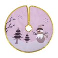 thumbnail image 2 of Christmas Tree Skirt Mini 16 Inch Winter Christmas Tree Decorations Tree Skirt Suitable for Merry Christmas Party, 2 of 5