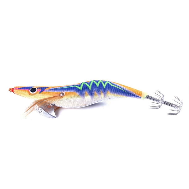 14cm 20g Señuelos de pesca de camarones de madera luminosa Cebo Wobbler artificial (2)