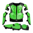 thumbnail image 3 of Nishiyuenyi Kids Motorcycle Guard Suit with Elbow Knee Pads Dirt Bike Gear Riding Protection Green, 3 of 9