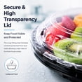 thumbnail image 3 of 10 Pcs Round Appetizer Serving Tray with Lids, 6 Divided Serving Tray, MODANU Disposable Food Storage Containers, Plastic Tray Storage, Snack, Vegetable Fruit Plastic Trays for Party and Buffet, 3 of 7