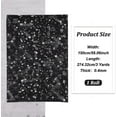 thumbnail image 5 of 3Yard Black Sequins Star Lace Fabric 59inch Silver Stamping Star Mesh Lace Fabric, 5 of 9
