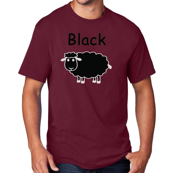 Men's Black Sheep of the Family T-shirt, Large Cardinal Red