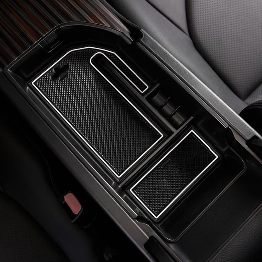 Little Rich Man 1pc Car Armrest Storage Box Center Console Organizer Tray Glove Case Holder Fit for Toyota Camry 2018 2019 LE SE LHD ABS Accessories