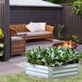thumbnail image 2 of LuxenHome Galvanized Steel Hexagon Raised Garden Bed Planter, 2 of 7