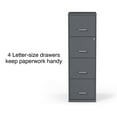 Staples 4Drawer Charcoal Vertical File for Small Home Office