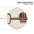 thumbnail image 2 of Kdxio Books Key To Knowledge Funny Coasters,4 Pcs Leather Coasters,Housewarming Gifts,Protect Furniture from Water Marks Scratch and Damage, 2 of 6