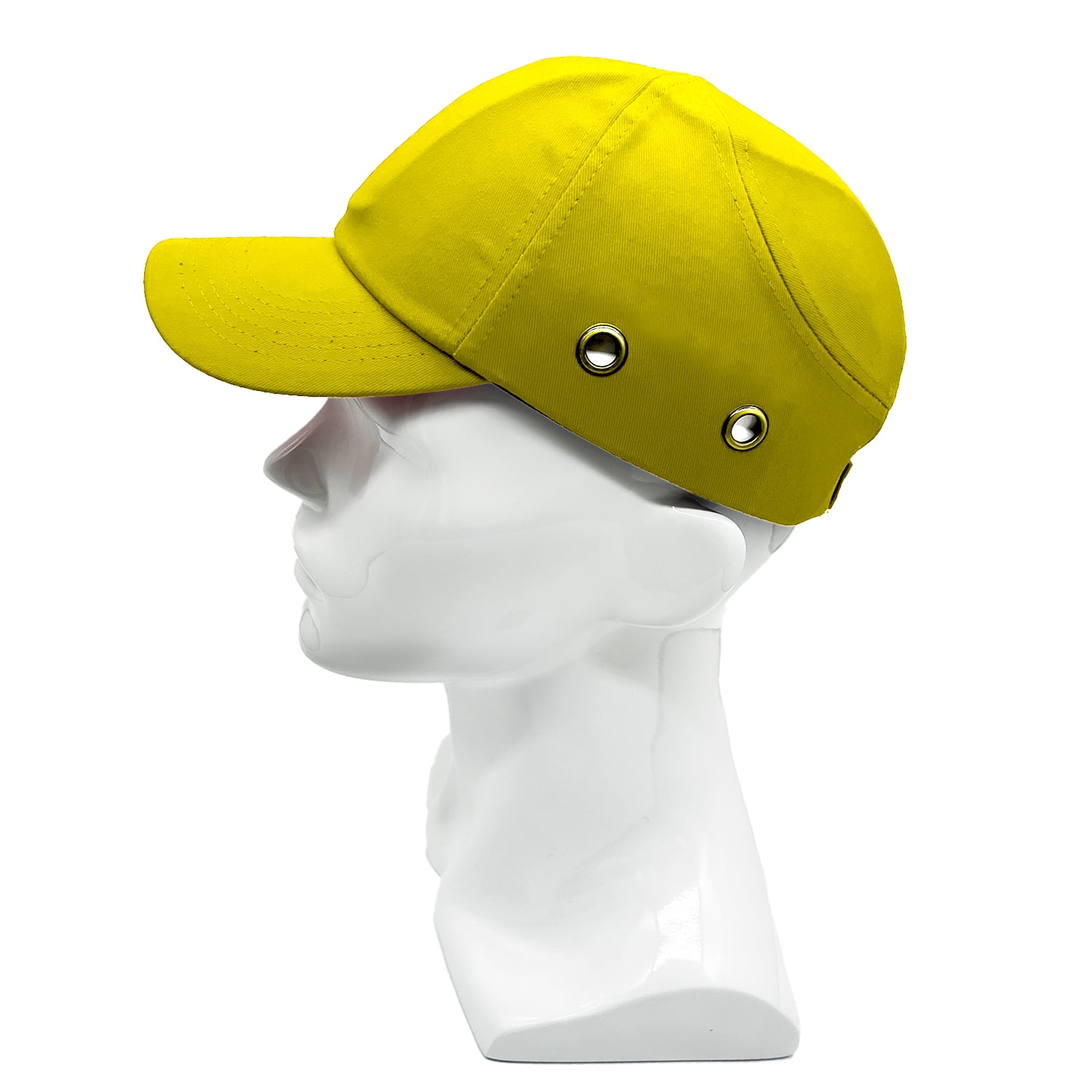 Lucent Path Yellow Baseball Bump Caps - Lightweight Safety Hard Hat Head Protection Cap
