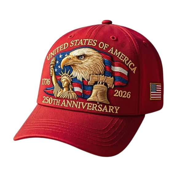 Wonitaaizi 250th Anniversary USA Hat,Eagle & Liberty 250 Year American Anniversary Hat,Bald Eagle Printed Patriotic Baseball Cap