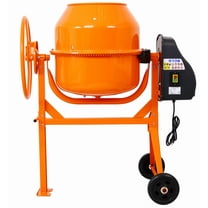 5 Cu Ft Electric Cement Mixer 650W Portable for Mortar Stucco Fodder