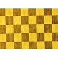 thumbnail image 1 of Ahgly Company Machine Washable Indoor Rectangle Checkered Yellow Modern Area Rugs, 6' x 9', 1 of 4