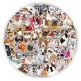 thumbnail image 2 of Paquete de stickers WLJIAO de bulldog en vinil, 100 piezas para laptop, 2 of 6