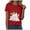 Red, variant on TOWED22 Halloween Cute Ghost Wear Bow T-Shirts for Women Graphic Short Sleeve Tees Cotton Crew Neck T Shirt Casual Tops(Green,M)