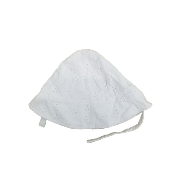 Infant & Toddler Girls White Eyelet Bucket Hat Cap