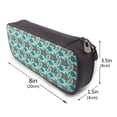 thumbnail image 3 of Lsque Turtles And Seahorses Printed Big Capacity PU Leather Pencil Case Large Pencil Pouch Stationery Pen Bag Pencil Holder for Teen, 3 of 6